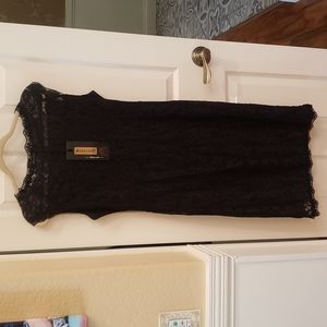 Sleeveless Black Lace Dress size Large NWT